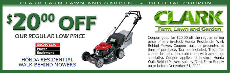 trimmers25.00 off husqvarna riders