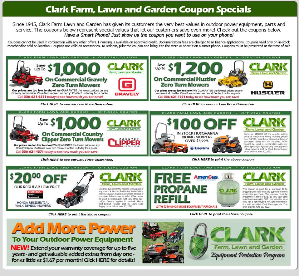 coupon specials clark farm dec exp
